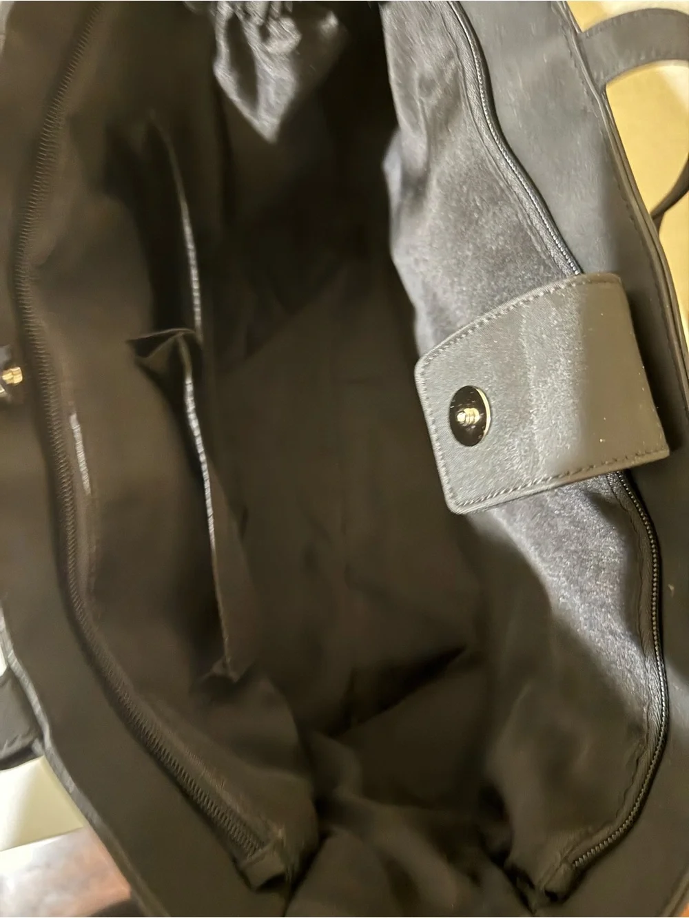 CARRYLAND Black Nylon Tote Bag